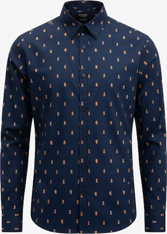 Ombre Regular fit Button Up Shirt in Blue: front