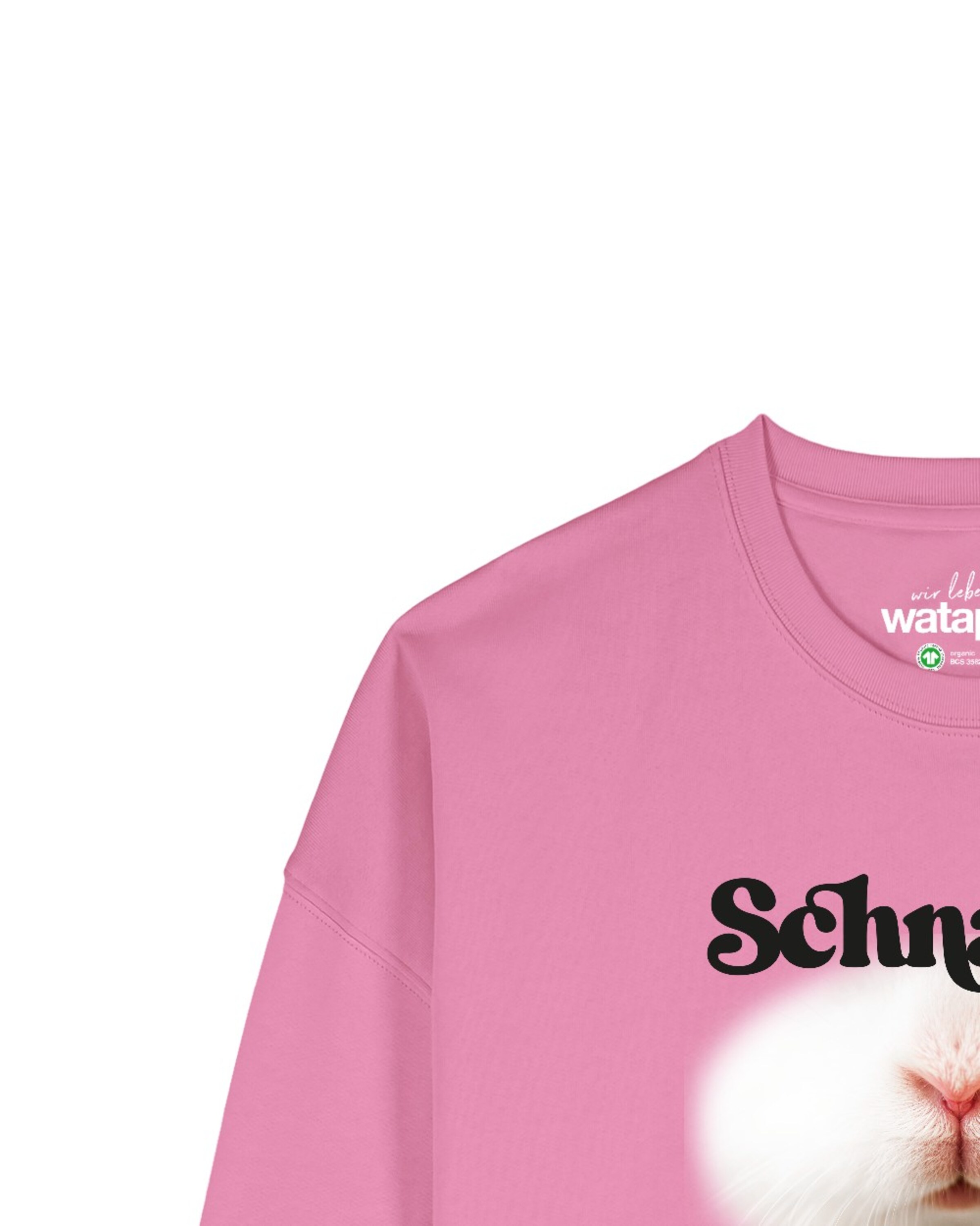 Sweat-shirt 'Schnauze ' Watapparel en rose