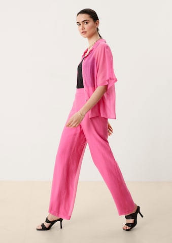 s.Oliver BLACK LABEL Wide leg Broek in Roze