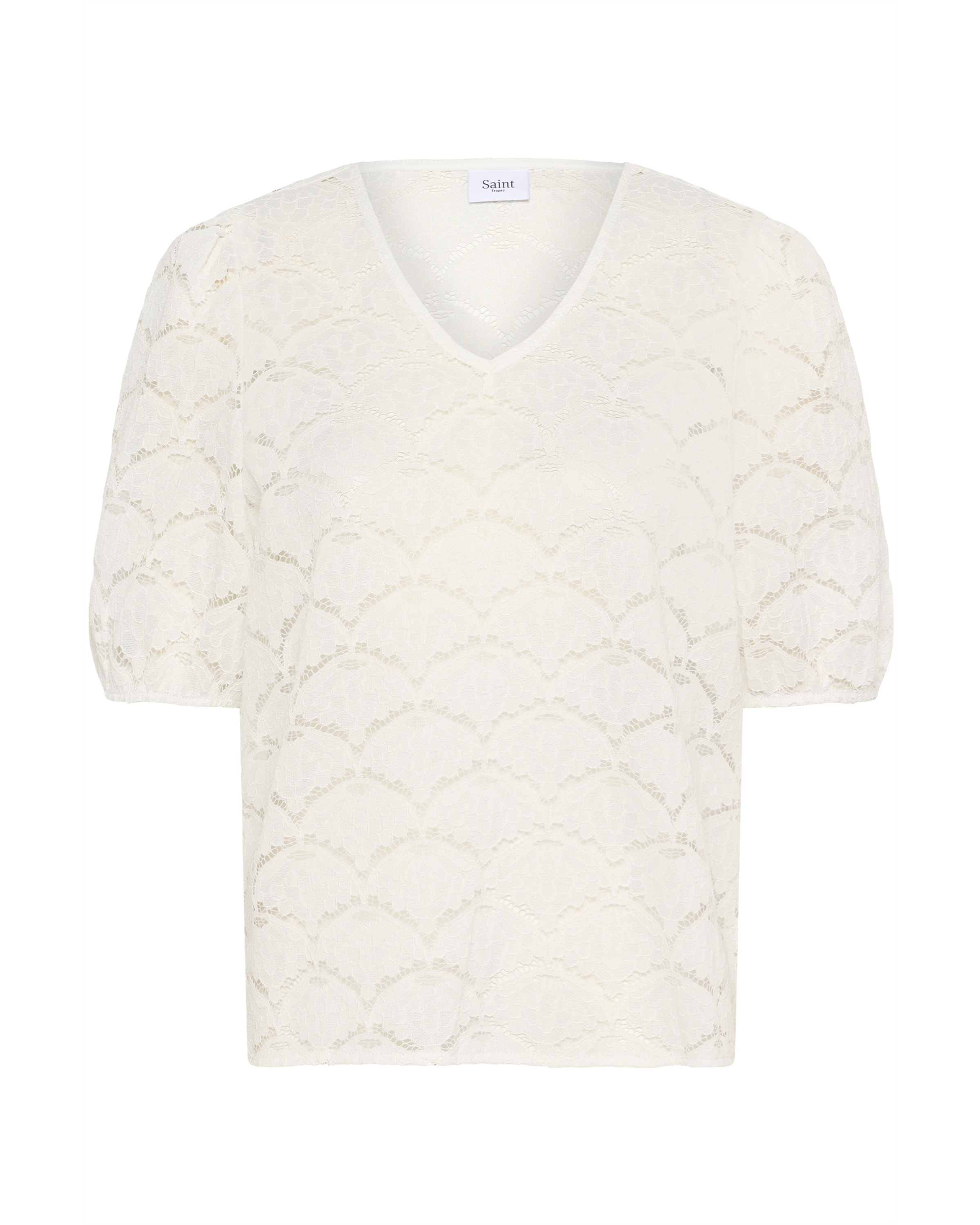 SAINT TROPEZ Bluse in Weiß: Vorderseite