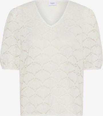 SAINT TROPEZ Bluse in Weiß: Vorderseite