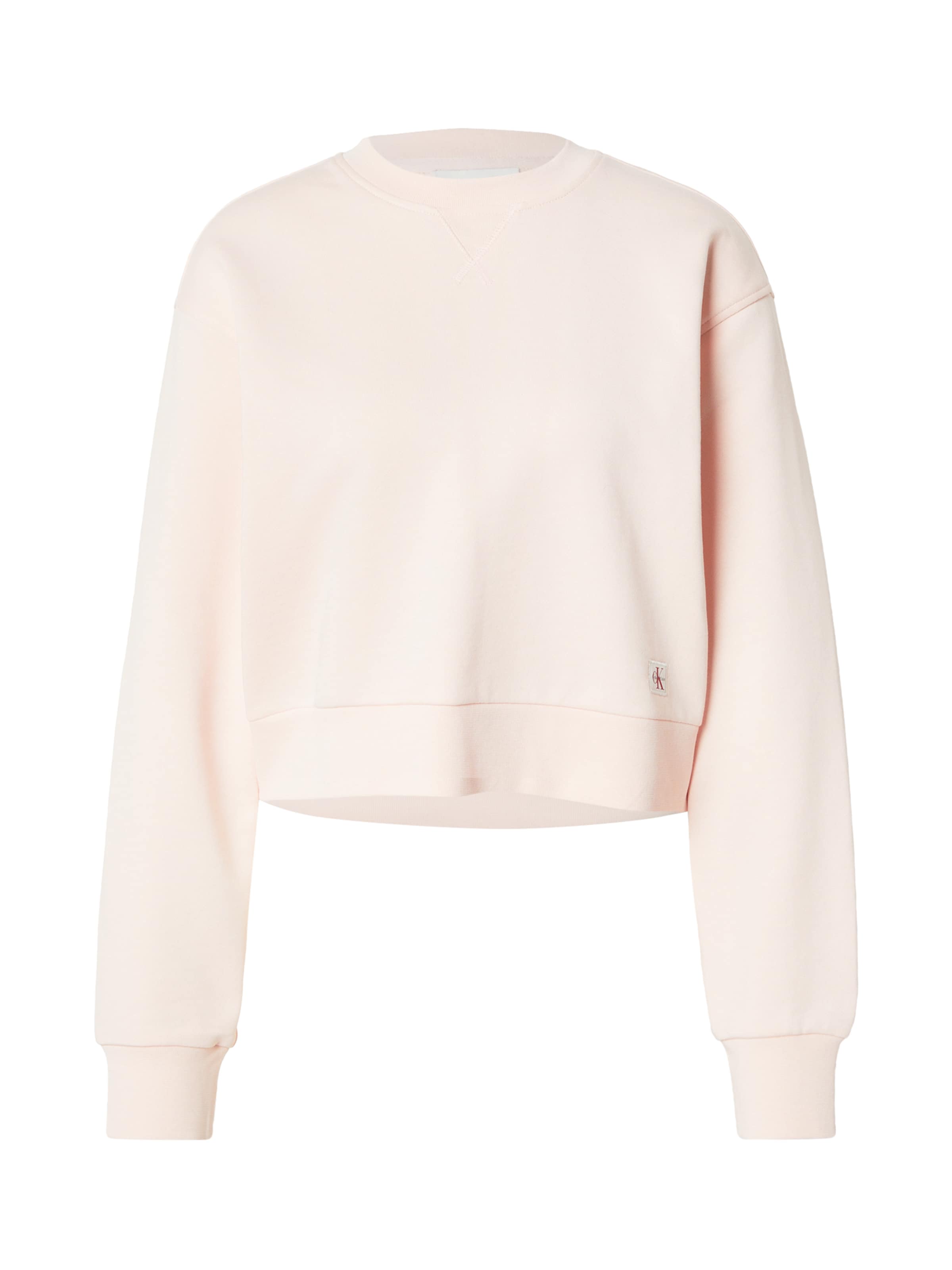Bluză de molton de la Calvin Klein Jeans pe roz: față