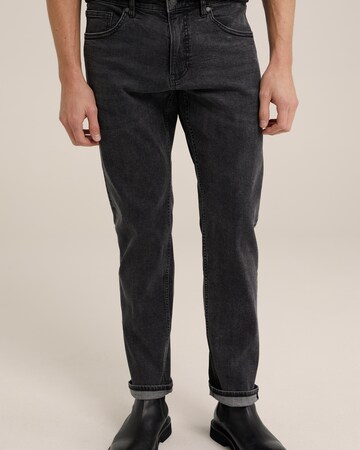 WE Fashion Regular Jeans in Grey: front