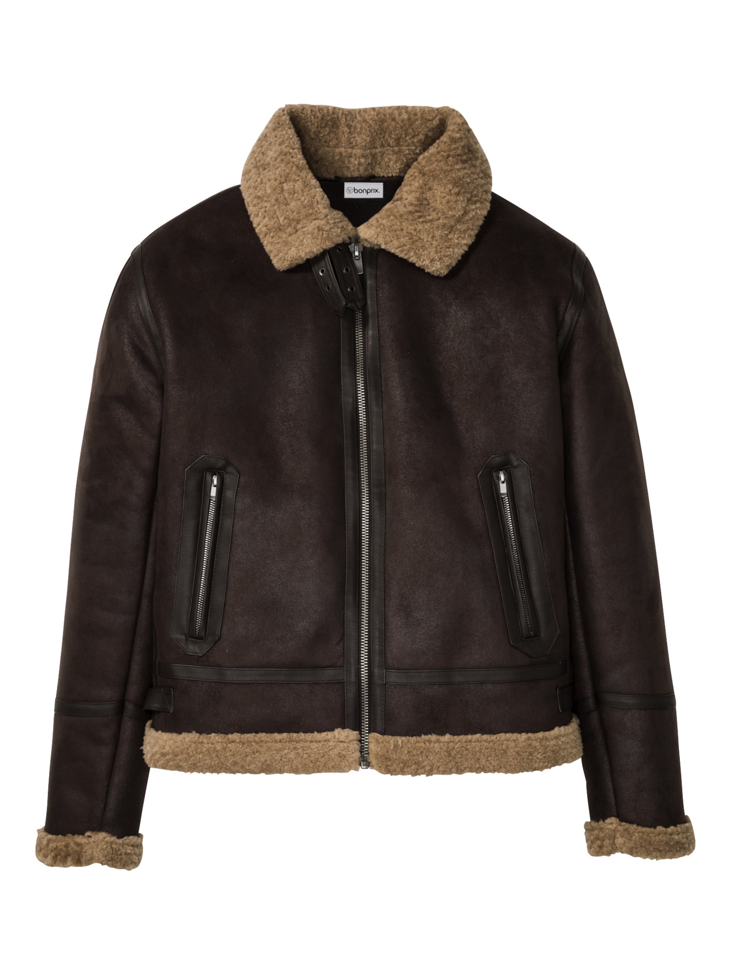 Veste mi-saison bonprix en marron : devant