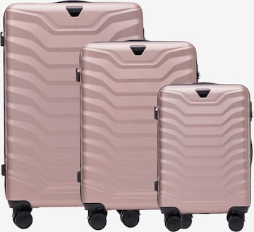 WINGS Trolley 'PEAFOWL' in Pink: Vorderseite