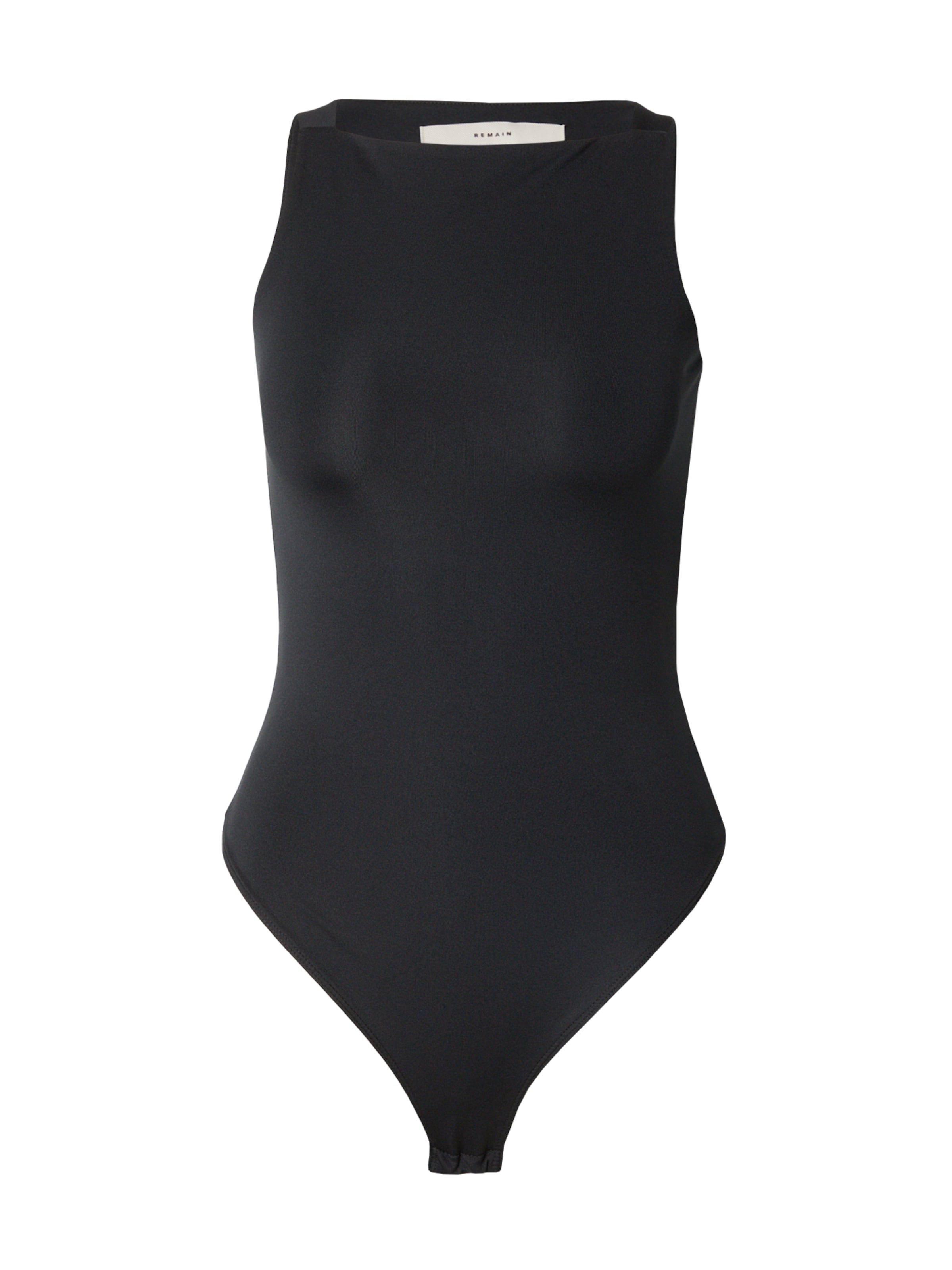 REMAIN Боди-футболка в Черный: спереди