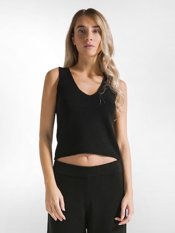 Maglia extra large di DEHA in nero: frontale
