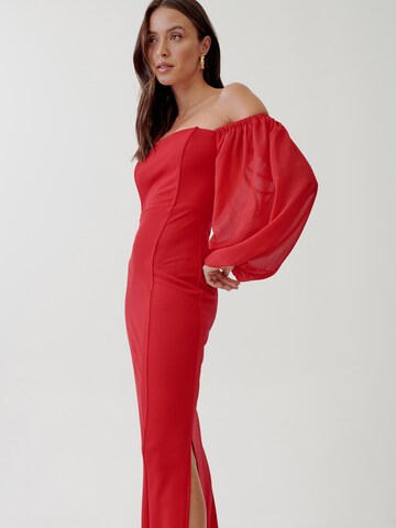 Tussah Evening dress 'CIERA' in Red