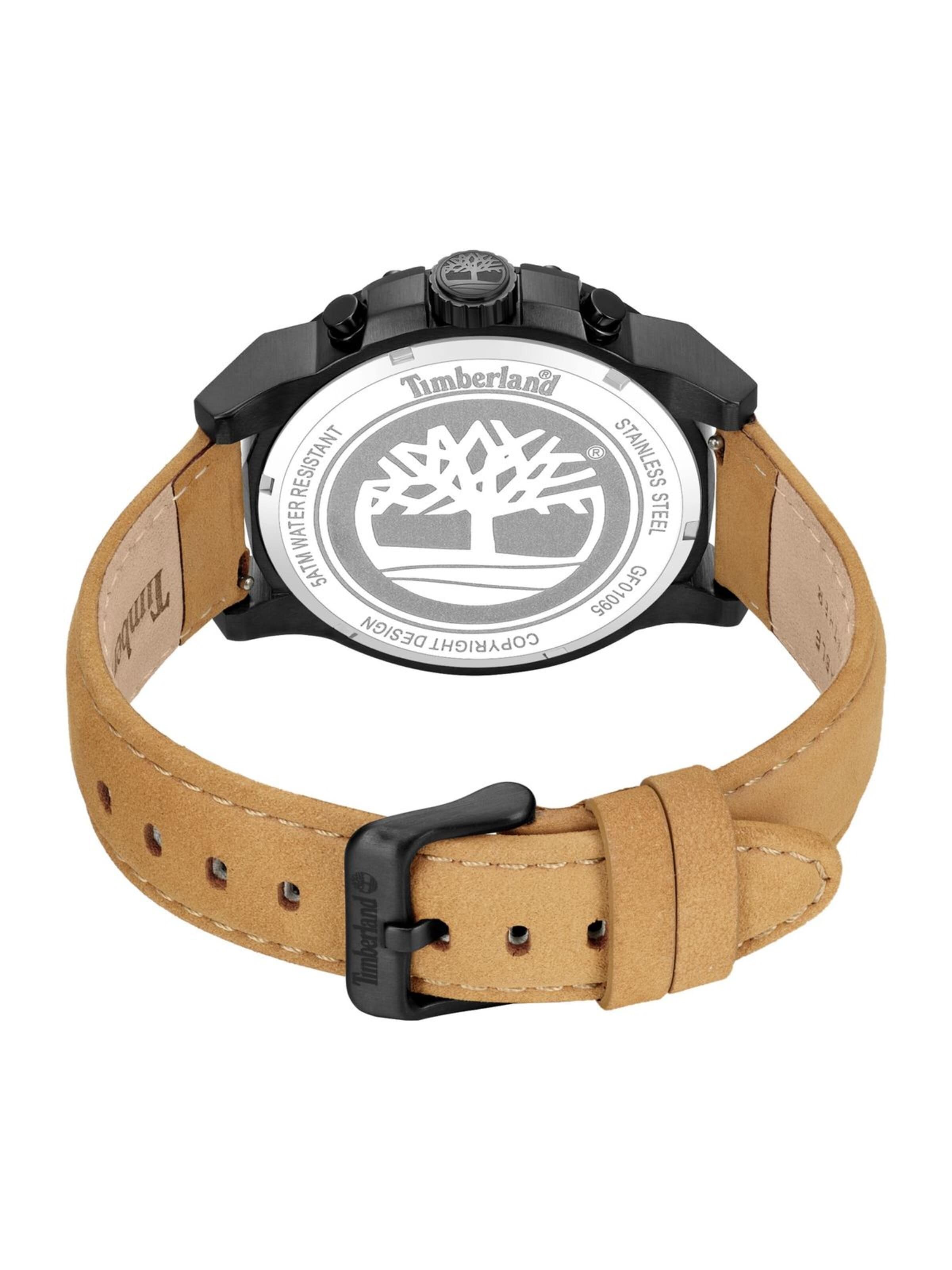 TIMBERLAND Analoguhr 'Duo-time watch Fast Strike'‌‌‌‌‌‌ in Braun