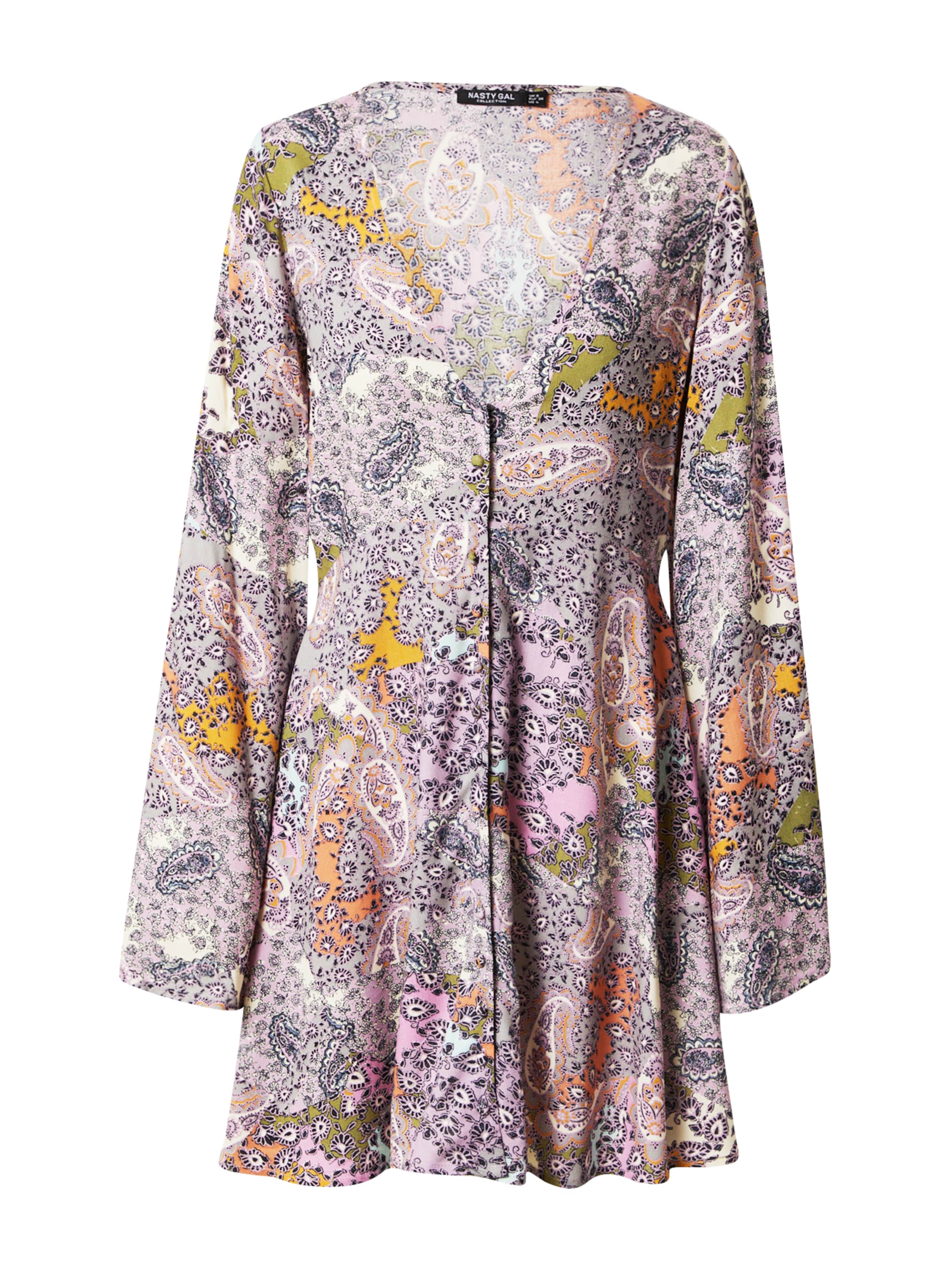 Nasty Gal Šaty - olivová / šeříková / černá / bílá, Produkt