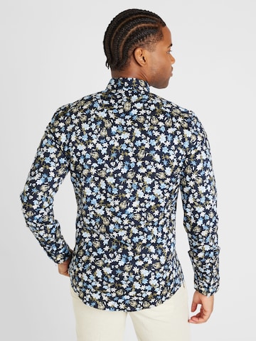 Lindbergh Regular fit Button Up Shirt in Blue