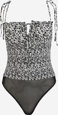 Free People Shirt body in Zwart: voorkant