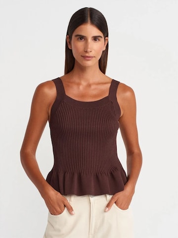 Camicia da donna 'Blusen' di Dilvin in marrone: frontale