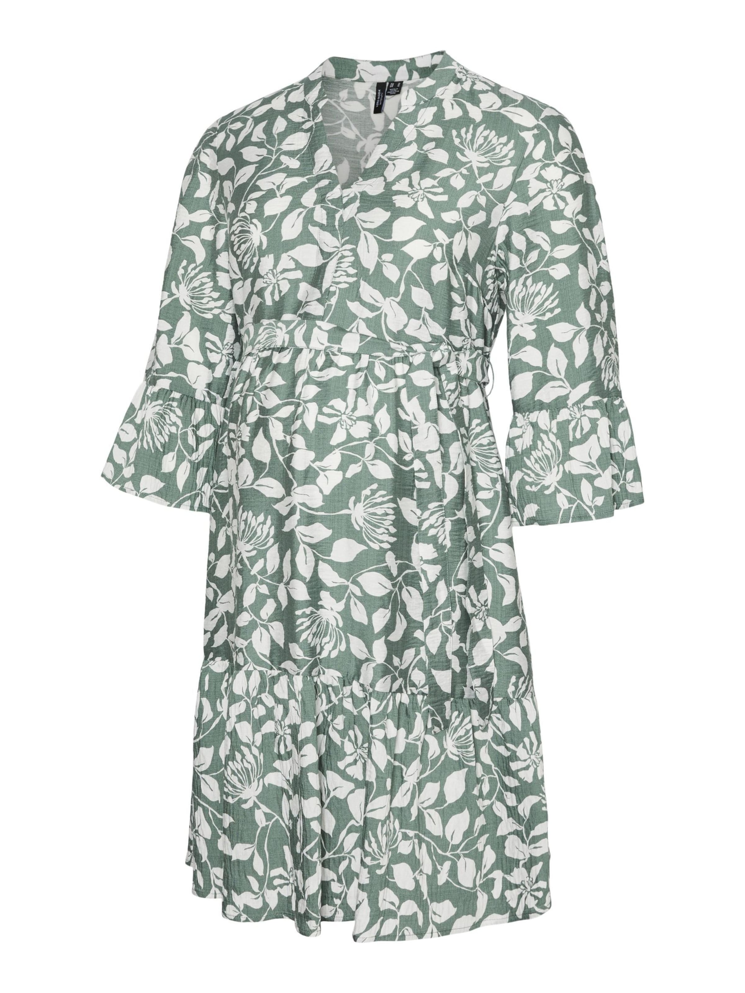 Vero Moda Maternity Jurk 'VERA' in Groen: voorkant