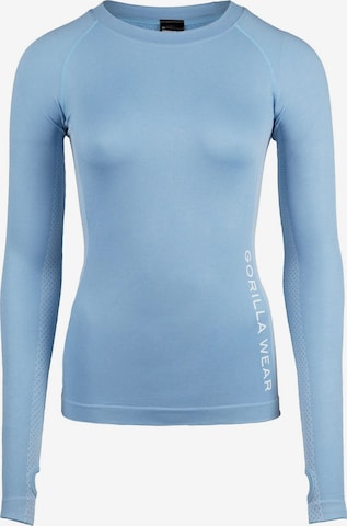 Gorilla Wear Funktionsshirt 'Selah Seamless' in Blau: Vorderseite