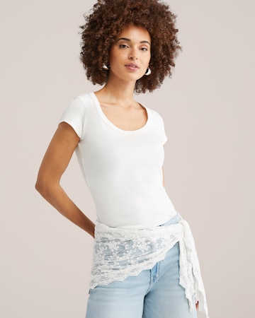 WE Fashion T-Shirt in Weiß: Vorderseite