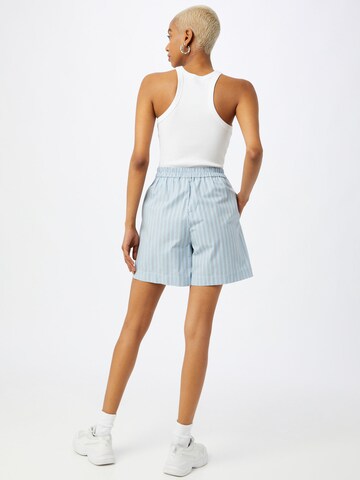 MSCH COPENHAGEN Wide Leg Shorts in Blau