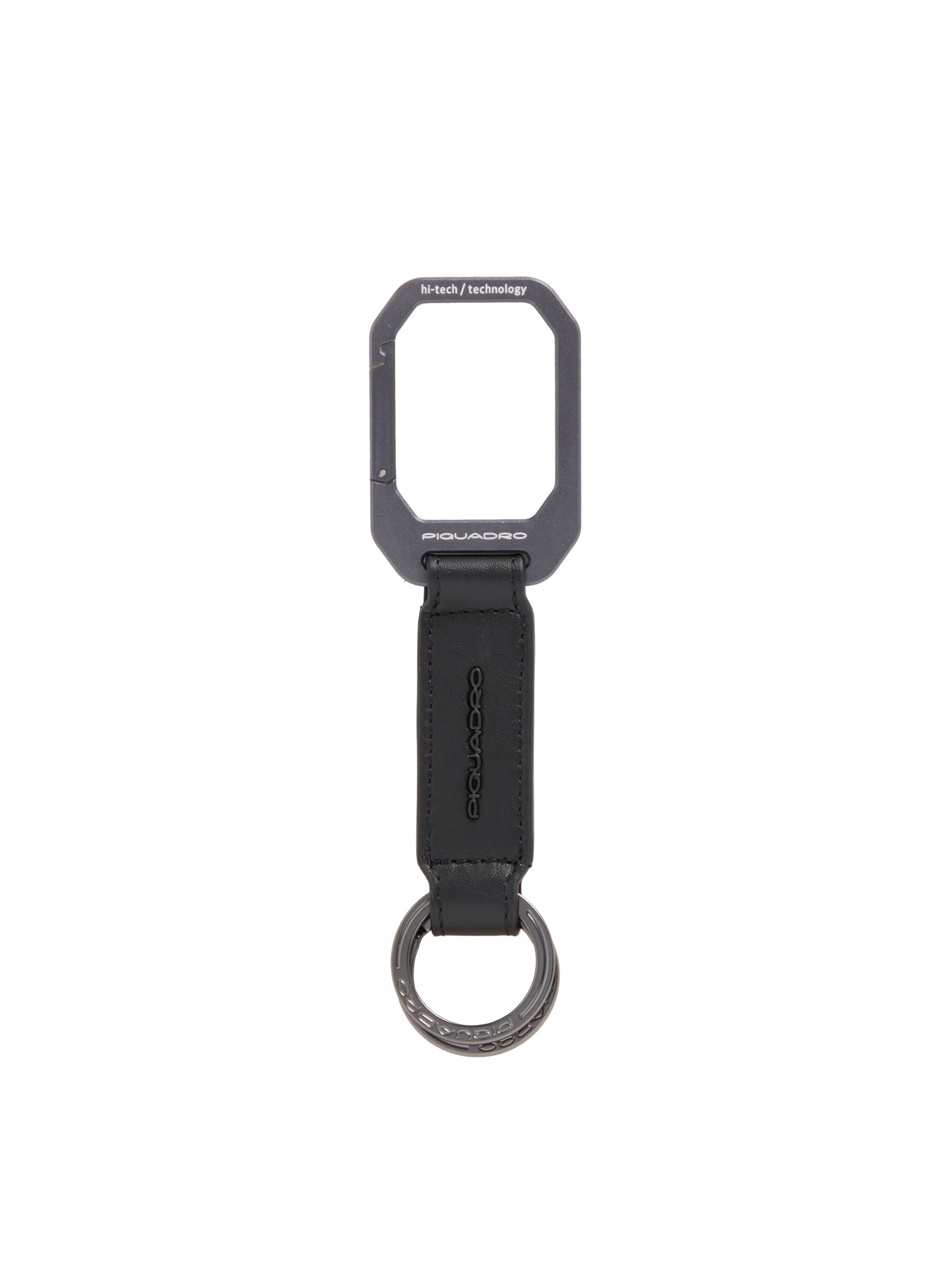 Piquadro Sleutelhanger in Zwart: voorkant