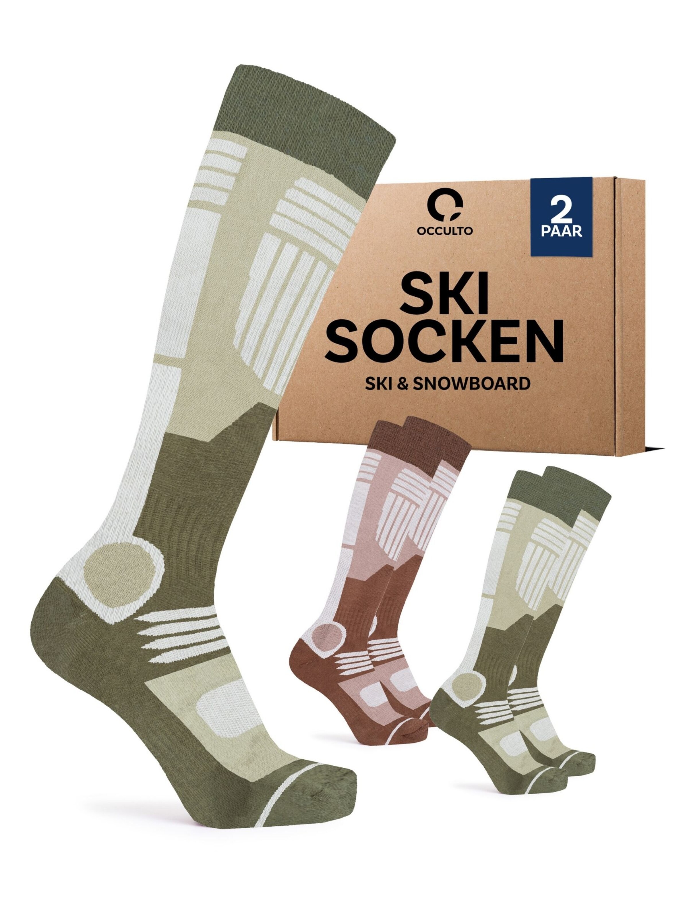 Occulto Sports socks 'Maria' in Green: front
