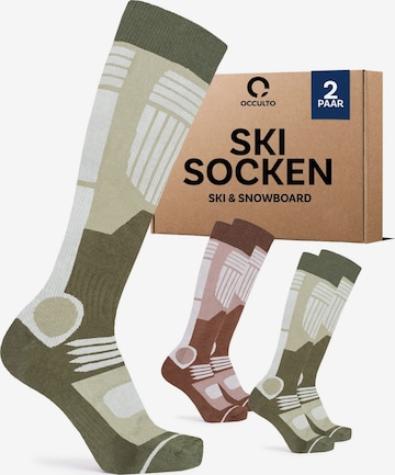 Occulto Sports socks 'Maria' in Green: front