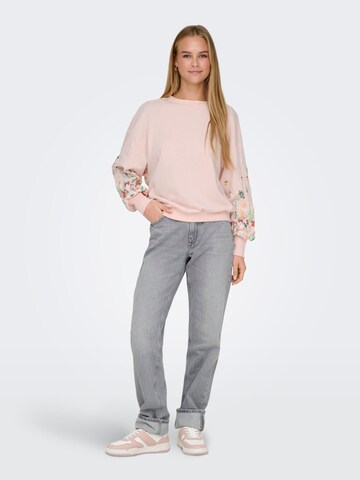 ONLY Sweatshirt 'ONLBrooke' in Pink