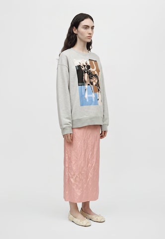 Munthe - Sweatshirt 'CHANDLER' em cinzento: lateral