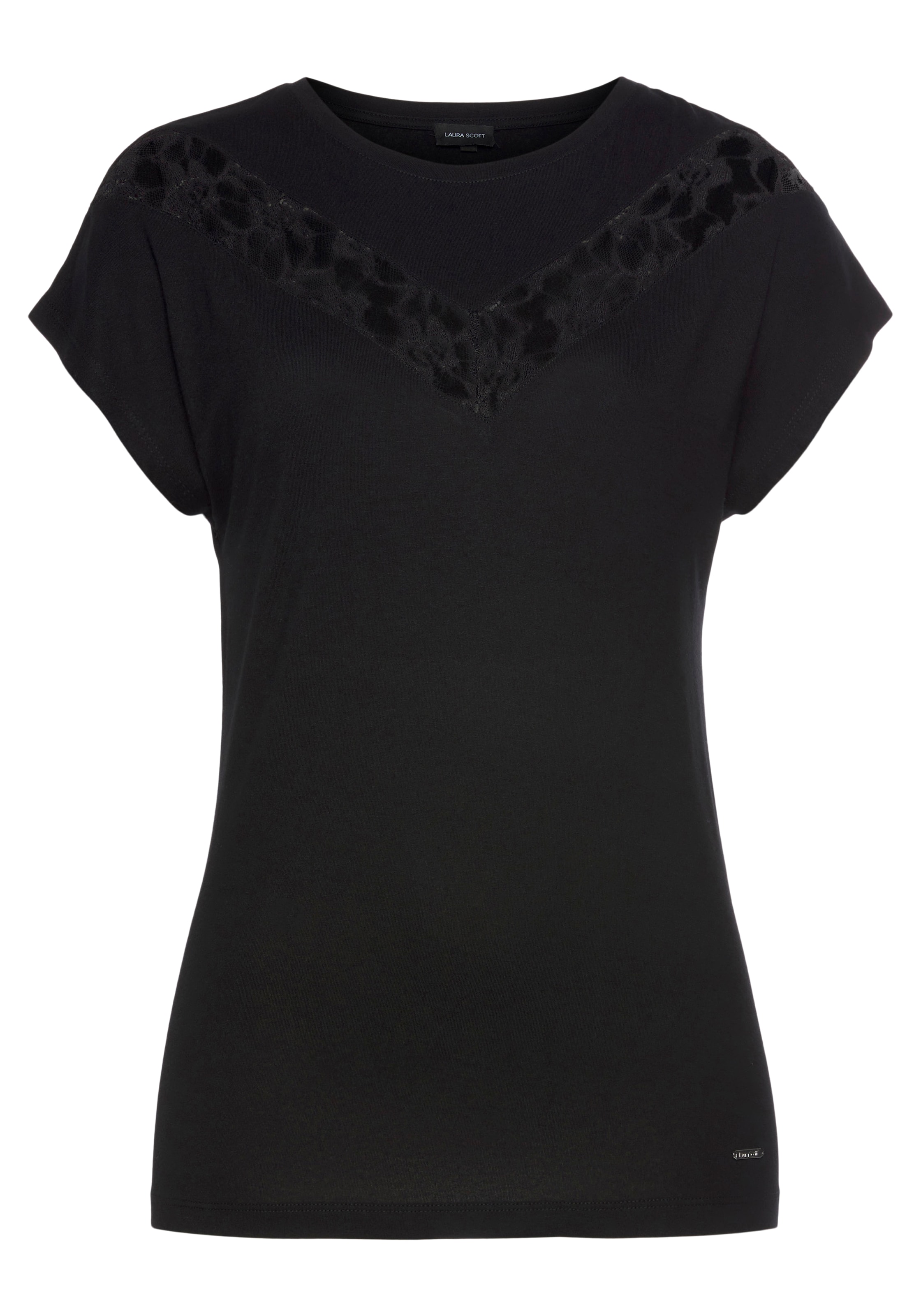 LAURA SCOTT Shirt in Black: front