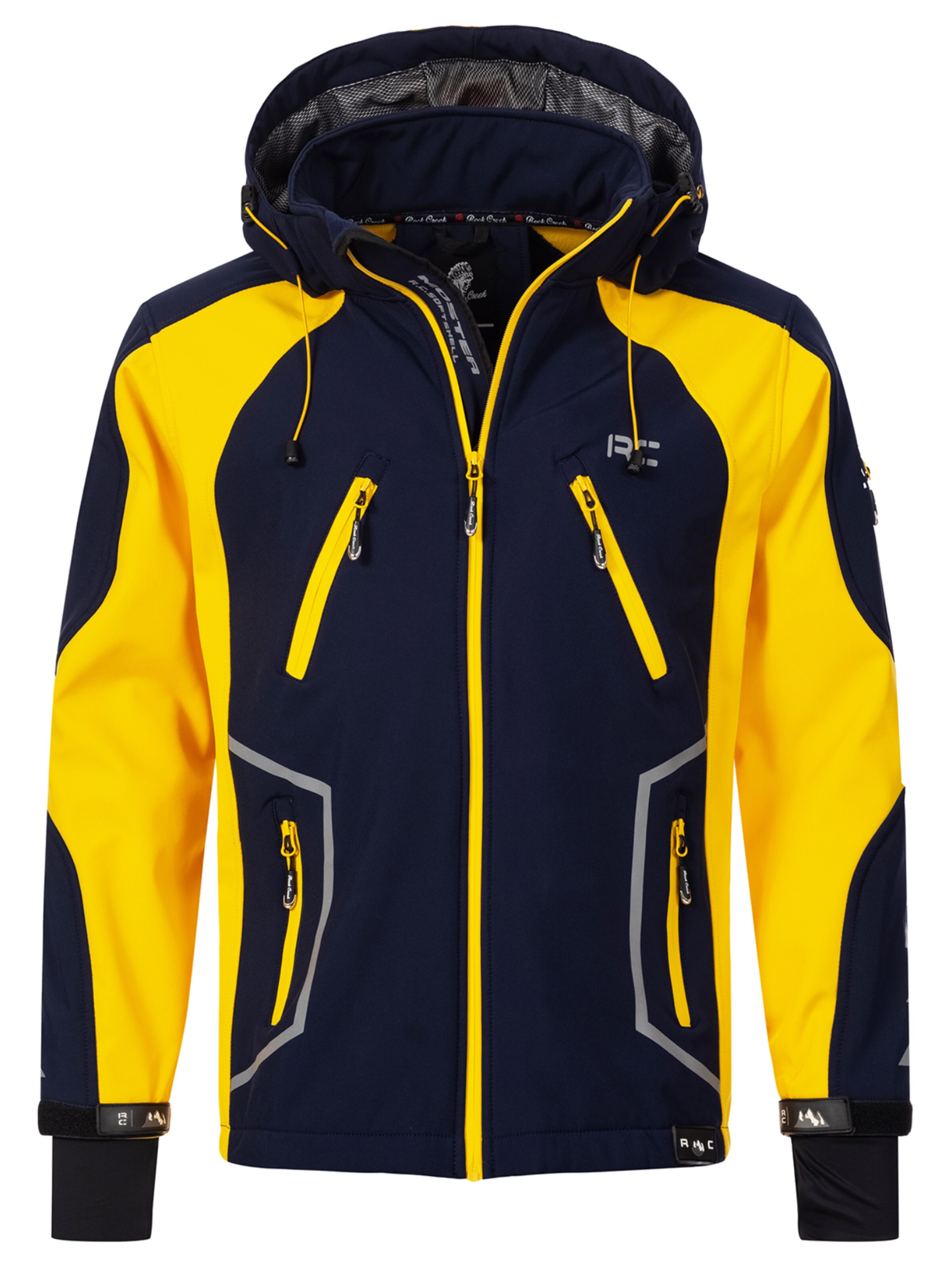 Rock Creek Outdoorjacke in Blau: Vorderseite