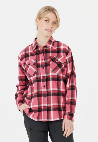 Whistler Regular fit Button Up Shirt 'Christer' in Red: front
