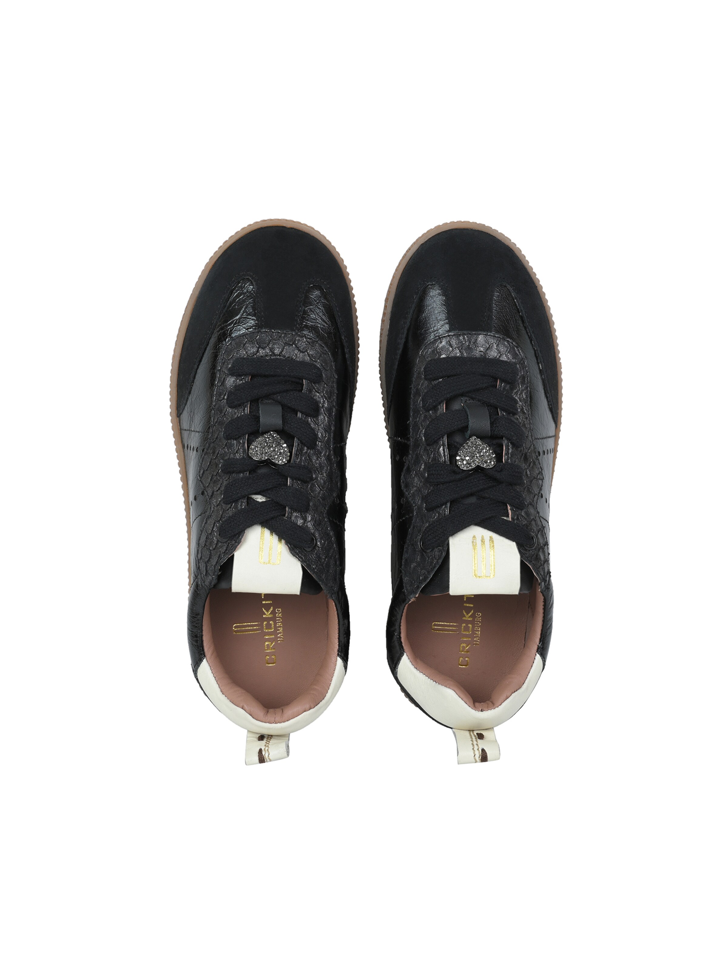 Baskets basses ' RUNA ' Crickit en noir