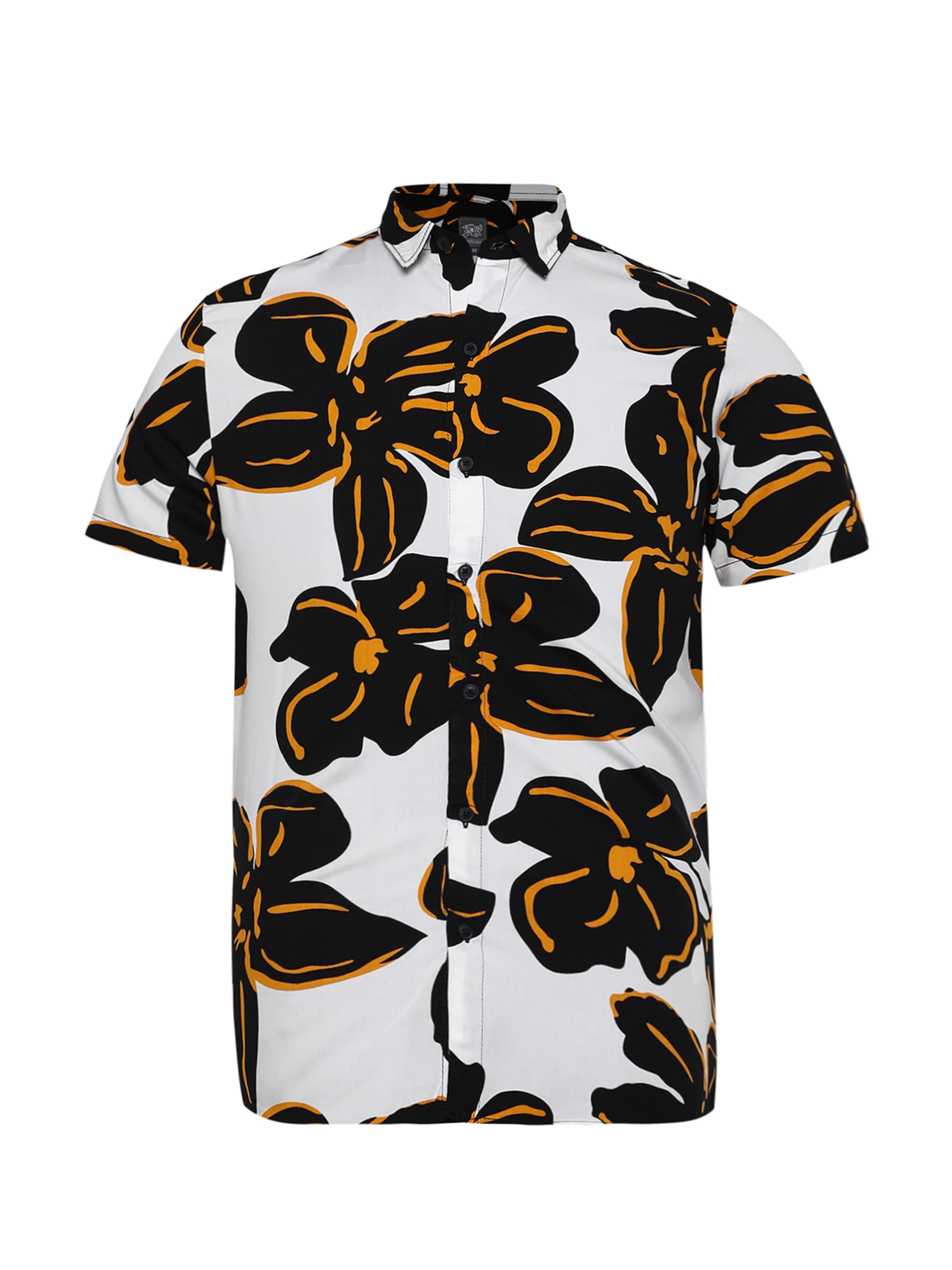 Campus Sutra Rovný strih Košeľa 'Isaiah' - Biela: predná strana