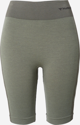 Hummel Sportshorts in XS in khaki / schwarz, Produktansicht