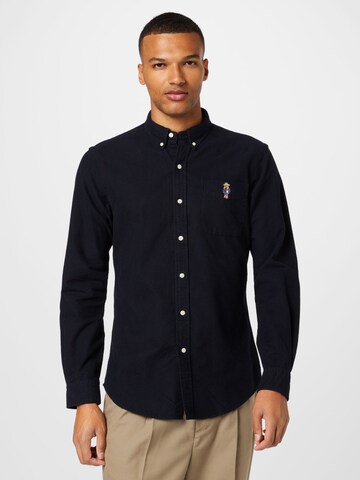 Polo Ralph Lauren Slim Fit Skjorte i sort: forside