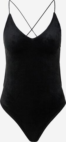 VIERVIER Shirtbody 'Alena' i sort: forside