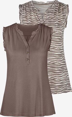 LASCANA Top in Bruin: voorkant