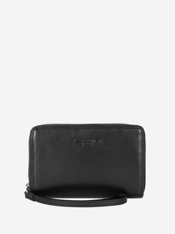 LANCASTER Paris Peněženka 'Lancaster Portefeuille à zippe cuir Paris PM Noir' – černá: přední strana
