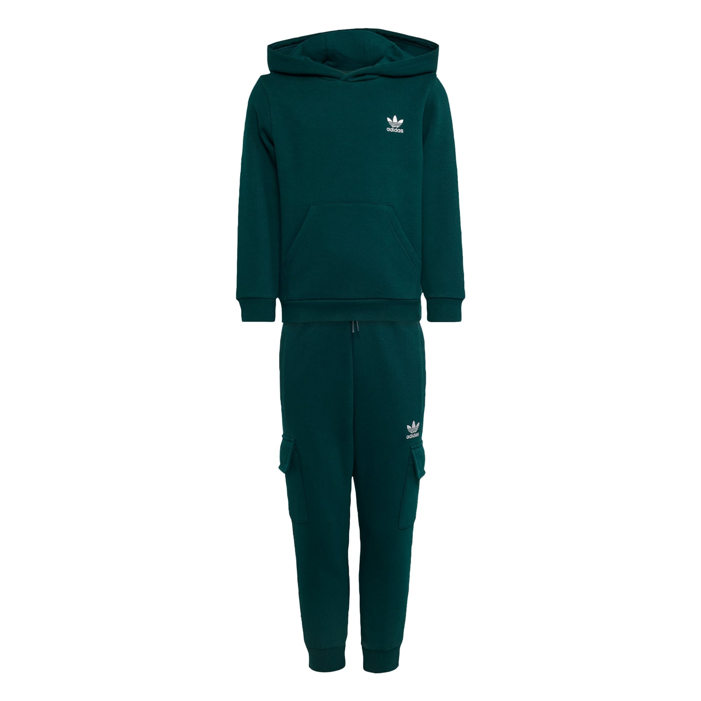 ADIDAS ORIGINALS Jogginganzug 'Hoodie Cargo Set' in Grün: Vorderseite