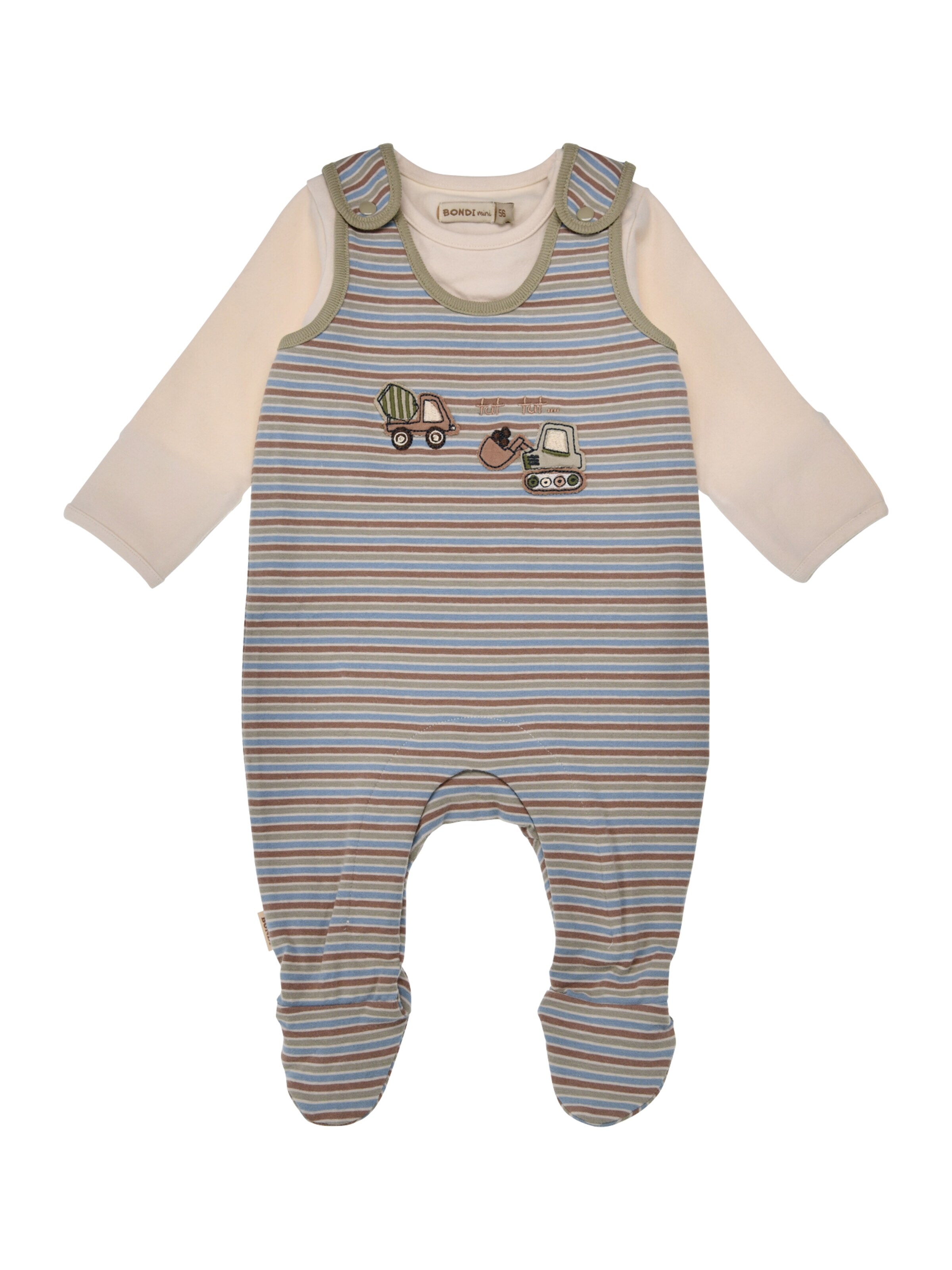 BONDI Overall‌‌‌‌‌‌‌‌‌ in Braun: Vorderseite