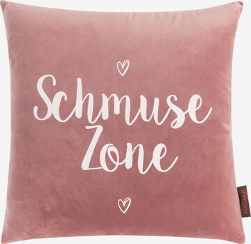 MAGMA Kissenhülle 'Schmuse Zone' in Pink: predná strana