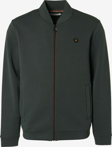 No Excess Zip-Up Hoodie in Green: front