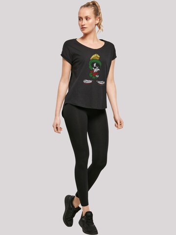 F4NT4STIC Shirt 'Looney Tunes Marvin The Martian Pose' in Black