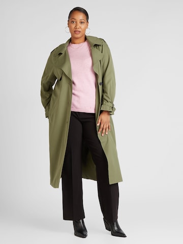 ONLY Carmakoma Between-Seasons Coat 'CHLOE' in Green