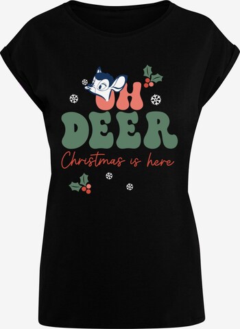 ABSOLUTE CULT Shirt 'Oh Deer' in Zwart: voorkant