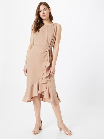 Maya Deluxe Kleid in Beige: predná strana