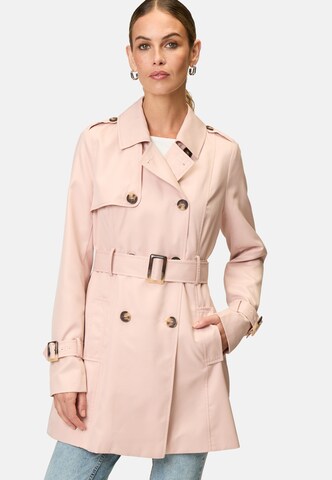 Cappotto di mezza stagione di zero in rosa: frontale