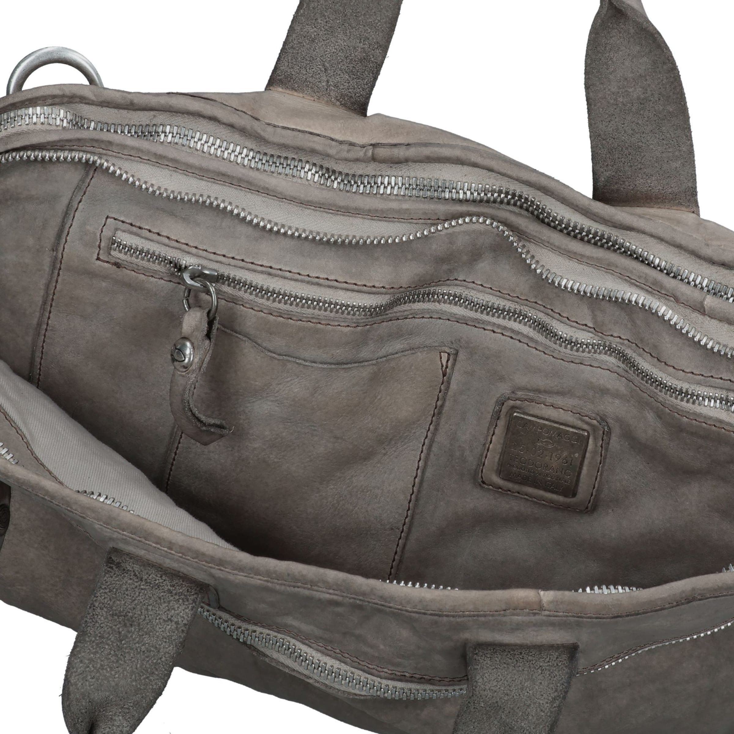 Campomaggi Document Bag 'Noce' in Grey