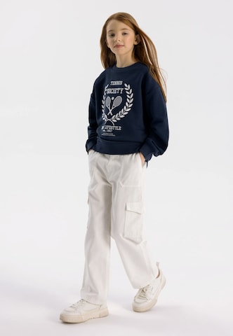 Sweat-shirt MINOTI en bleu : devant