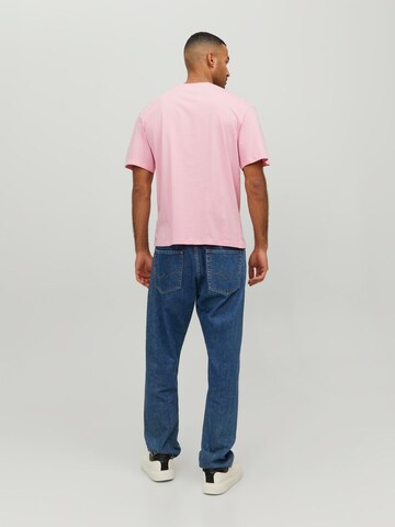 JACK & JONES Regularny krój Koszulka 'Copenhagen' w kolorze różowy