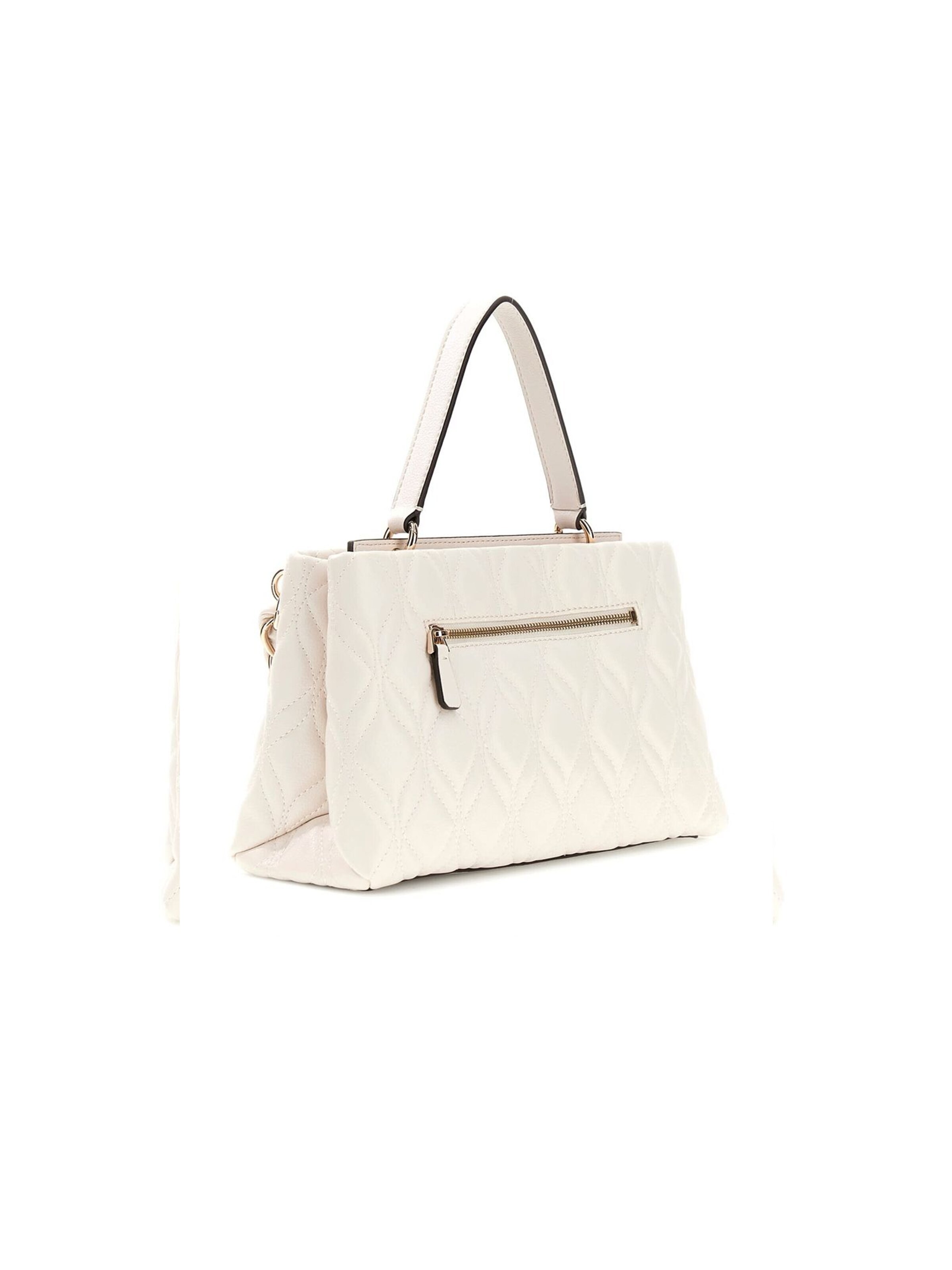 GUESS Handtasche 'Maxine 2 Comp Satchel'‌‌‌‌‌‌‌‌ in Weiß