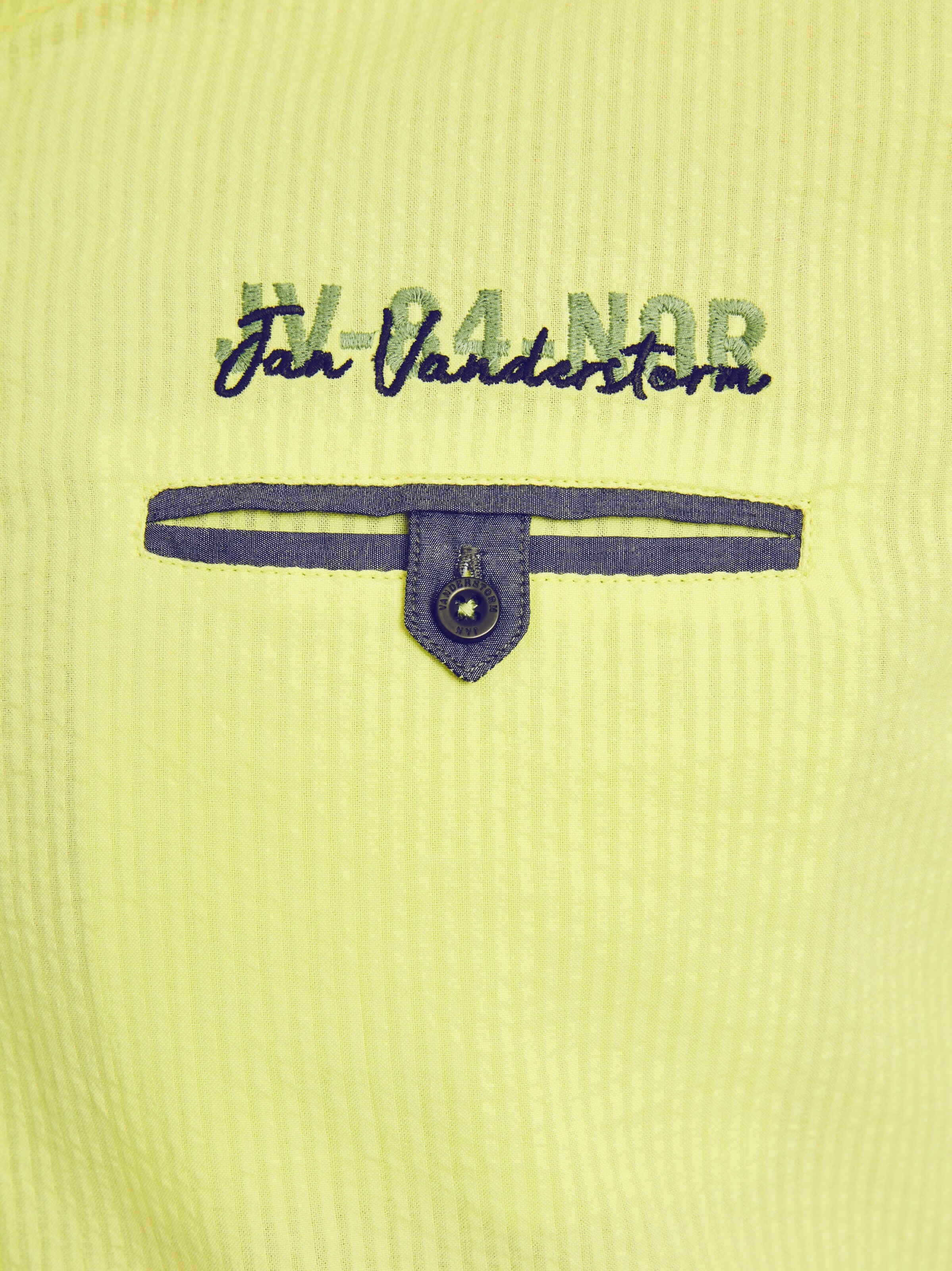 Jan Vanderstorm Comfort fit Button Up Shirt 'Mawens' in Yellow